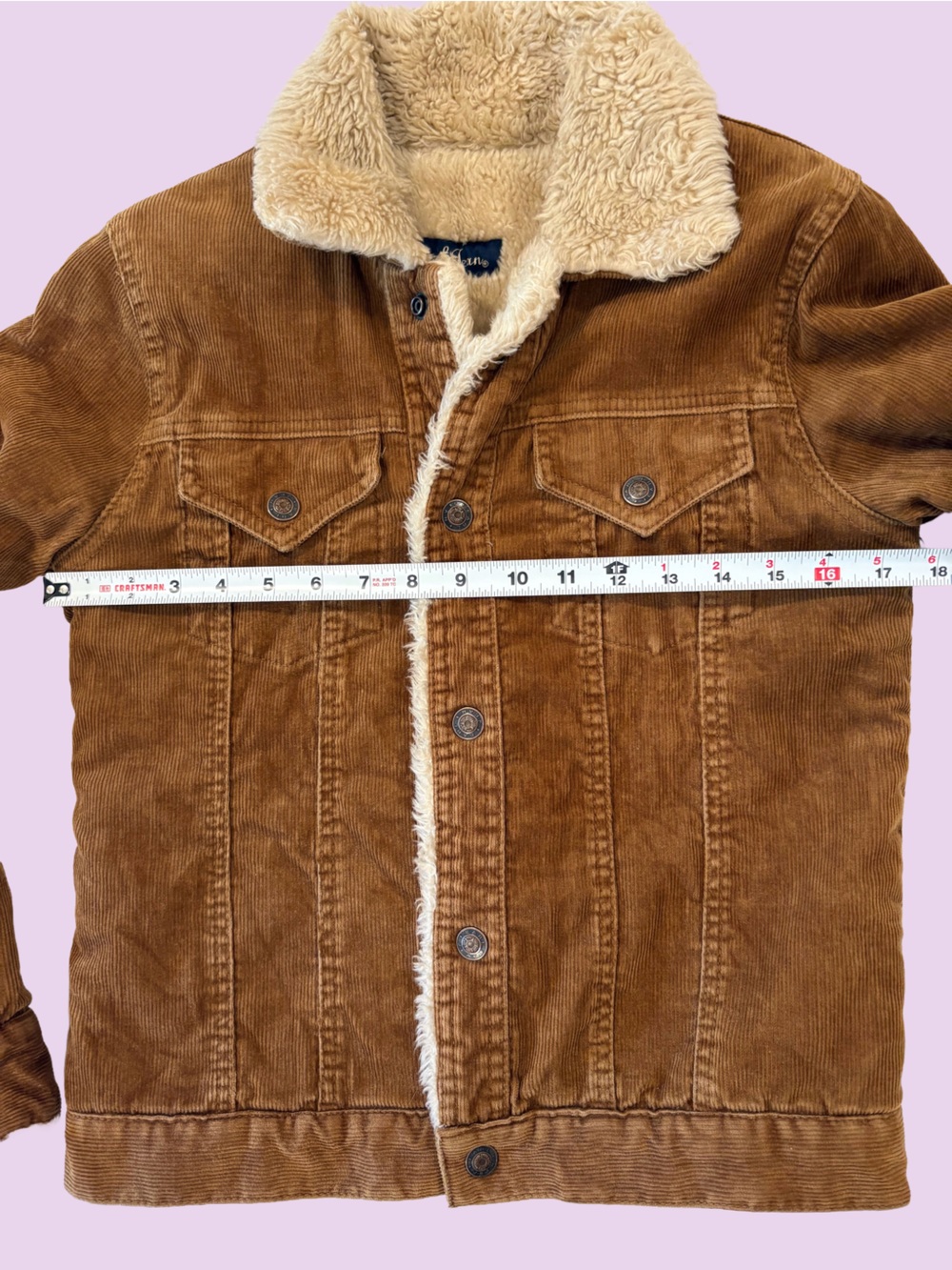Vintage Y2K Earl Jean Sherpa Corduroy Jacket Alt. ASO Gilmore Girls Friends OTH - Picture 5 of 10